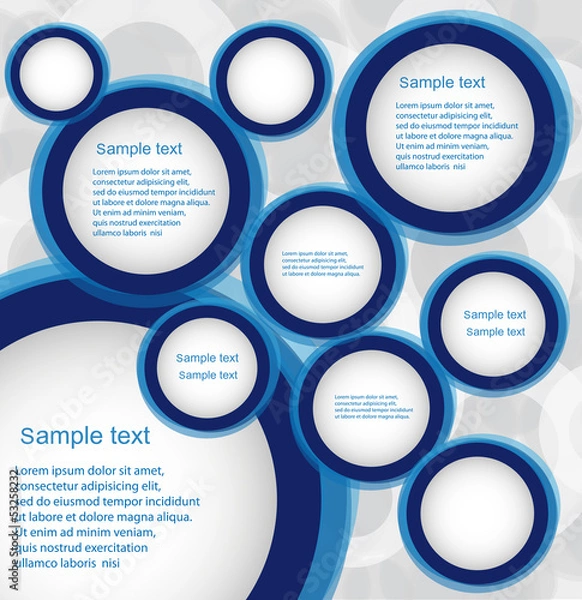 Obraz Abstract vector web design bubble