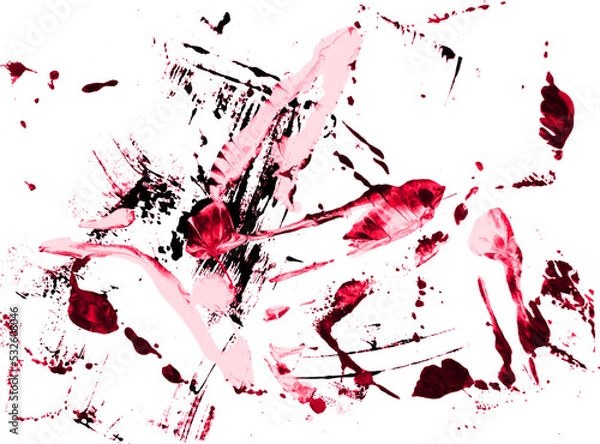 Obraz Grunge texture of pink liquid paint spillage