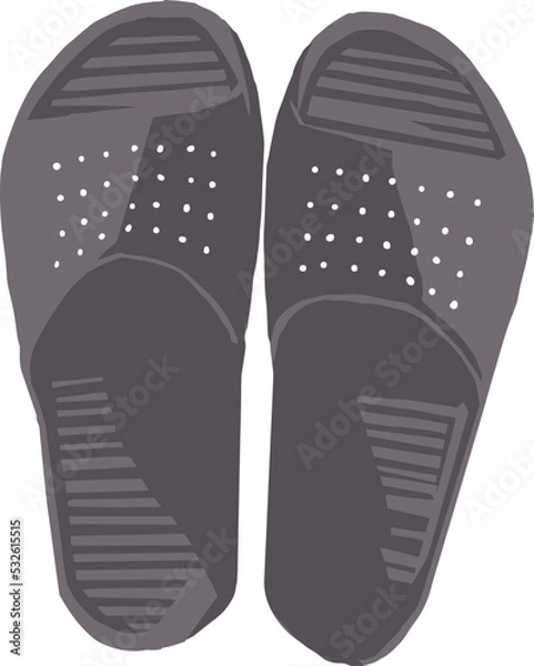 Obraz サンダルのポップイラスト