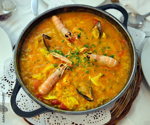 Obraz Arroz con marisco