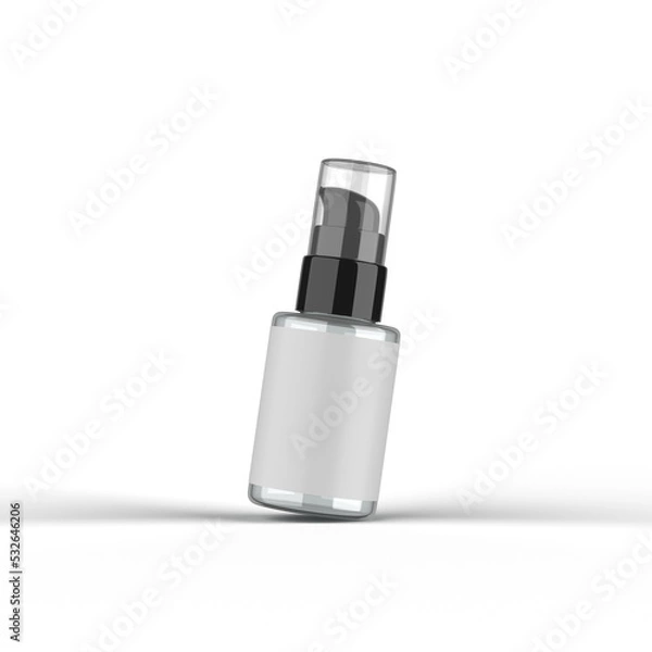 Obraz Airless Pump Bottle 3D Rendering Cosmetic Product