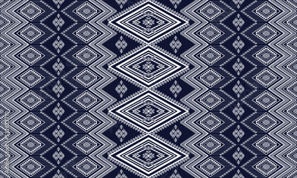 Fototapeta Geometric ethnic pattern for background,fabric,wrapping,clothing,wallpaper,Batik,carpet,embroidery style.