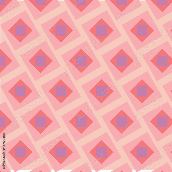Obraz vector seamless geometric pink pattern