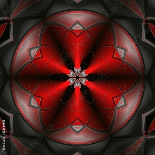 Obraz red and black background