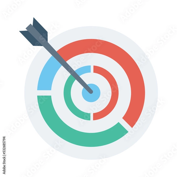 Fototapeta Target Vector Icon which is suitable for commercial work and easily modify or edit it

