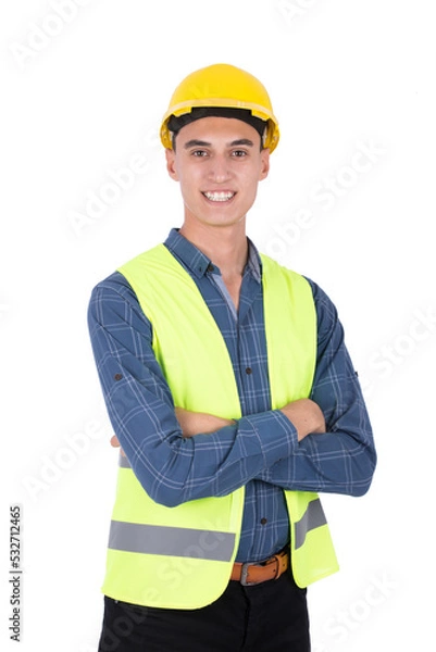 Obraz crossed arms engineer