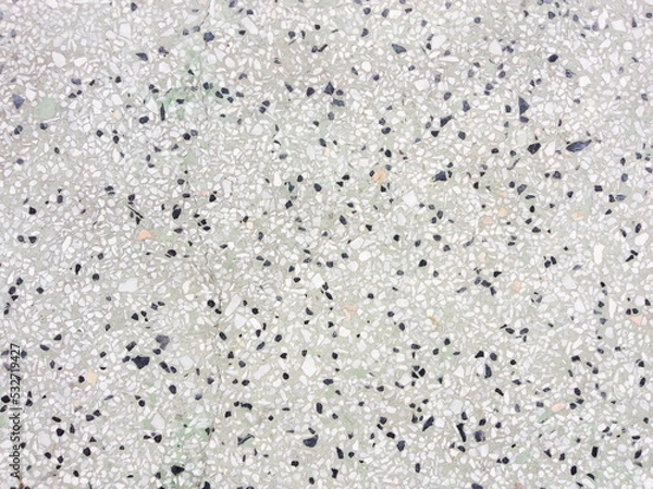 Fototapeta rough texture surface of exposed aggregate finish, Ground stone washed floor, made of small sand stone in light brown color