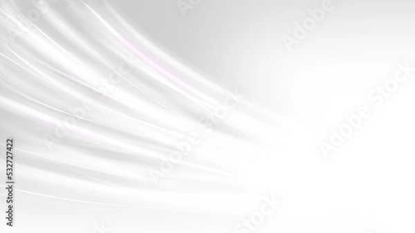 Obraz Abstract White Background with wavy lines
