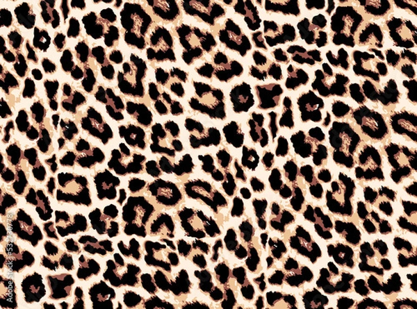 Obraz Seamless leopard pattern, animal print.