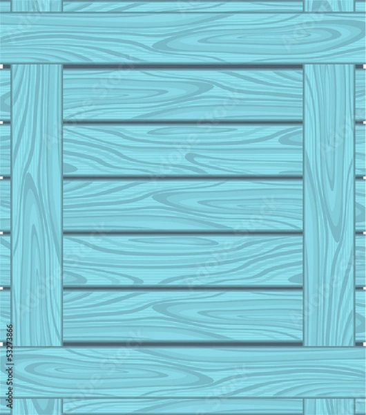 Obraz Background of blue boards with wood grain