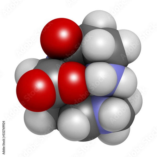 Fototapeta Carnosine molecule. 3D rendering.  Has antioxidant properties; commonly used in food supplements.