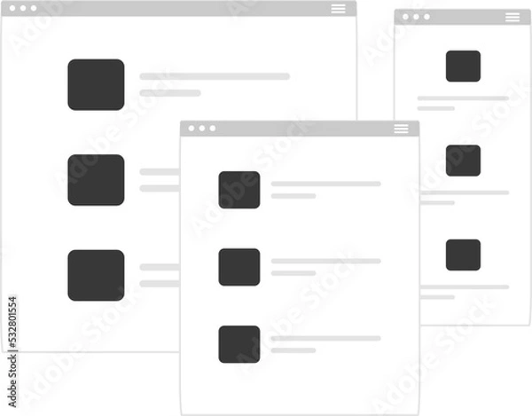 Fototapeta Website Layout