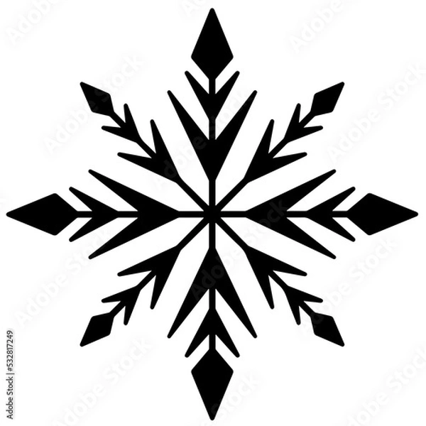 Obraz Snowflake vector design, snowflake svg