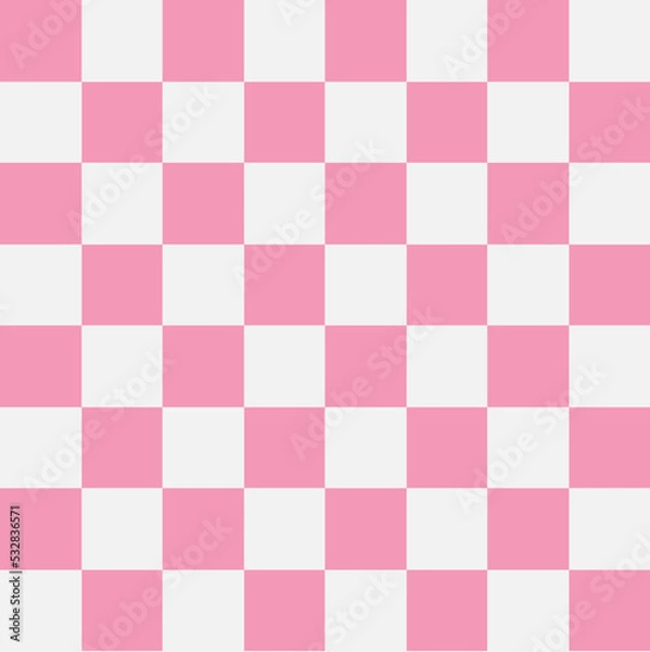 Fototapeta Checkerboard Seamless Pattern Vector Illustration