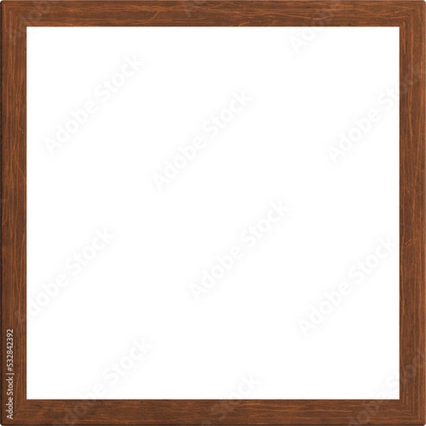 Obraz Square empty wooden frame.