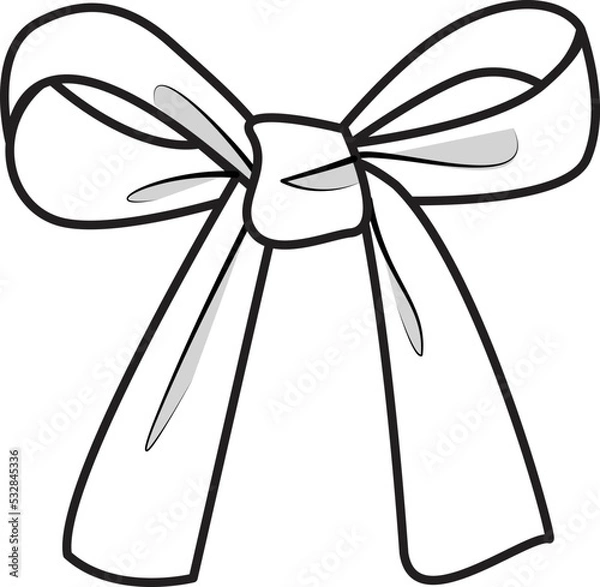 Fototapeta Bow Vector Sketch