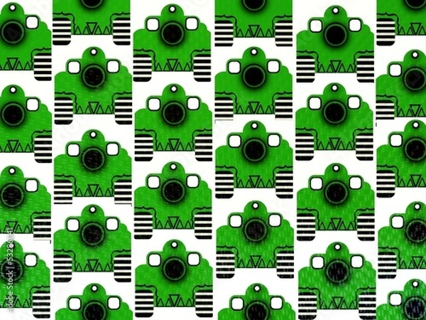 Fototapeta seamless pattern with monsters