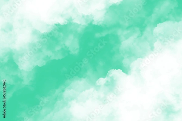 Fototapeta Green Cloud Texture Background
