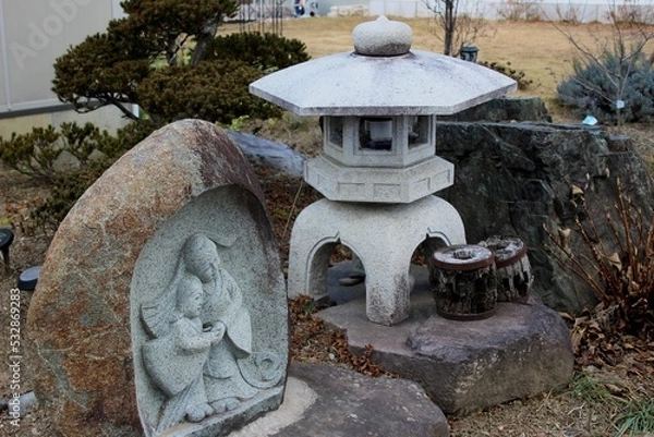 Obraz Small garden shrine