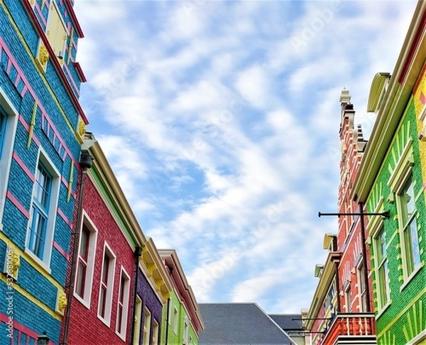 Obraz カラフルな街並み