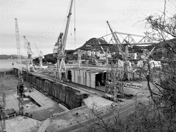 Obraz 海辺の工業地帯