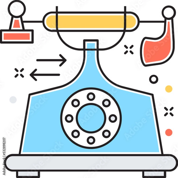 Fototapeta Contact Vector Icon