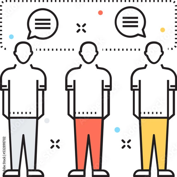 Fototapeta Communication Vector Icon