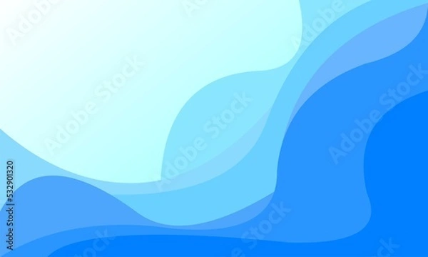 Fototapeta Abstract Background Blue waves under water