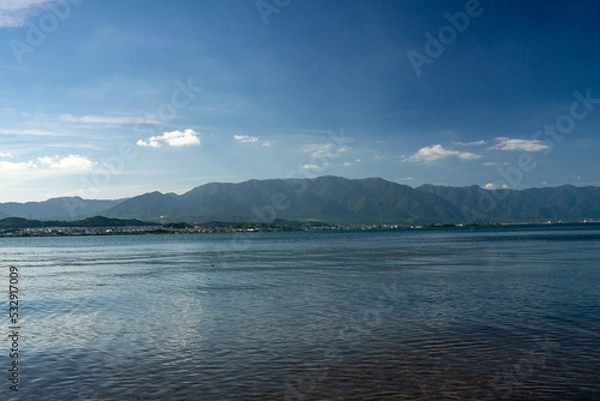 Fototapeta 夏の琵琶湖の情景