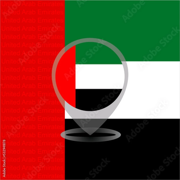 Obraz Flag United Arab Emirates