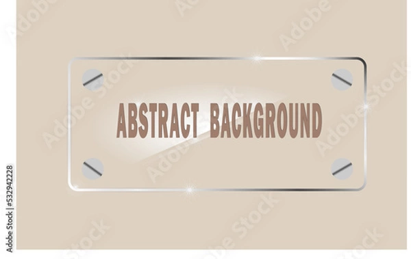 Fototapeta brown and white luxury glass abstract background