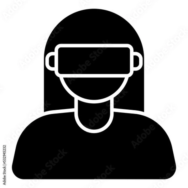 Fototapeta Perfect design icon of VR headset