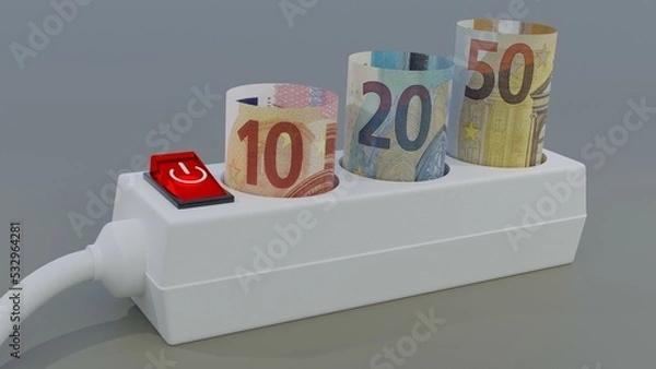 Fototapeta Strom sparen