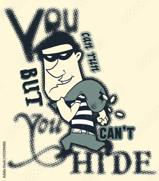 Obraz You can run but you can't hide