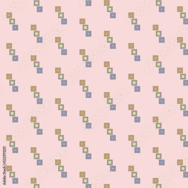 Obraz abstract geometric seamless pattern with squares