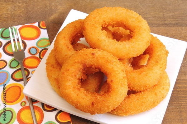 Obraz Aros de cebolla, onion rings