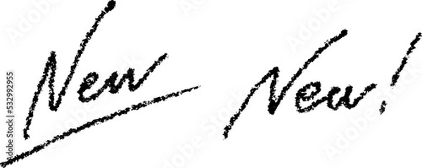 Fototapeta New! 色々使える手書きのベクター素材