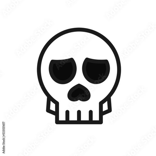 Fototapeta Scull - vector icon