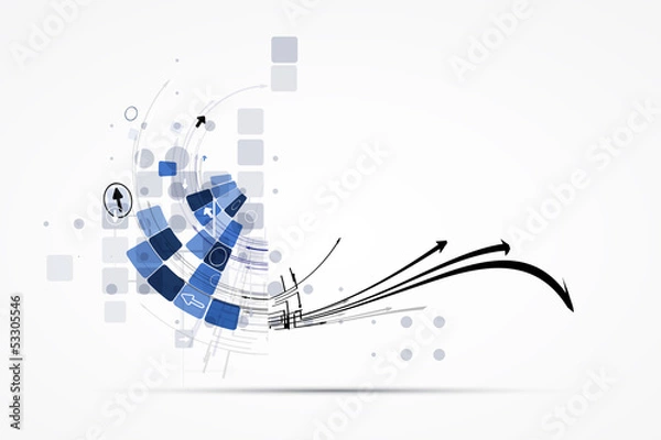 Fototapeta internet computer new technology concept business solutions