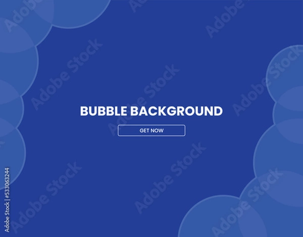 Fototapeta abstract blue background with bubble