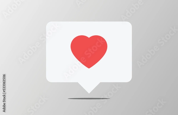 Obraz like heart icon social media