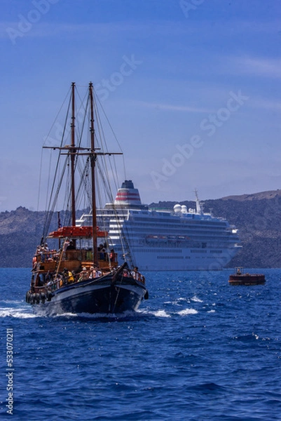 Fototapeta サントリーニ島,