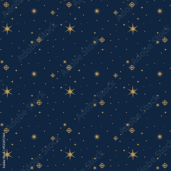 Fototapeta pattern made from star shape suitable for card, wrapping paper, fabric & wallpaper.