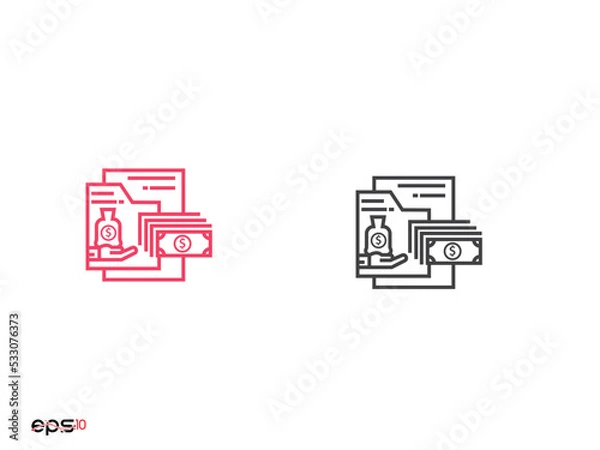 Fototapeta New business and financial icon. business and financial icon android. 
Business and finance icon Royalty Free Vector Image