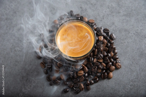 Obraz Coffee beans on background 