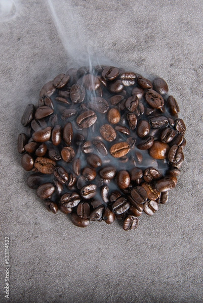 Obraz Coffee beans on background 