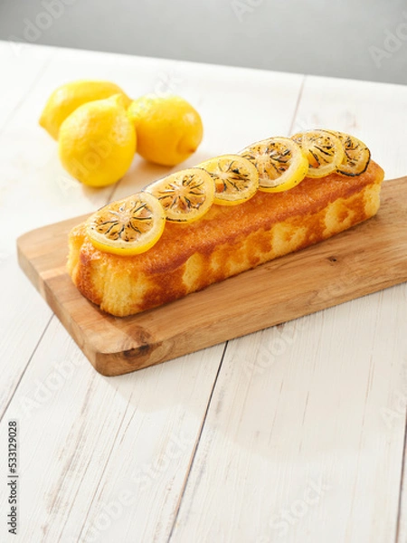 Fototapeta レモンのパウンドケーキ