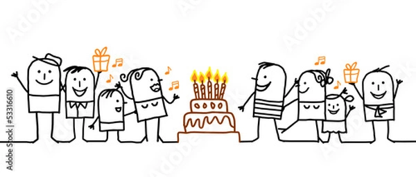 Obraz birthday group