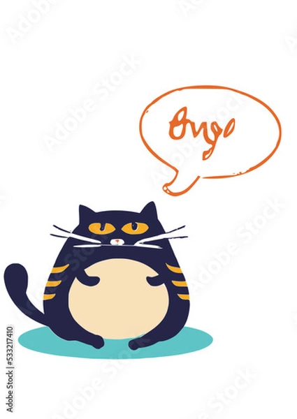 Fototapeta Nice chubby kitty