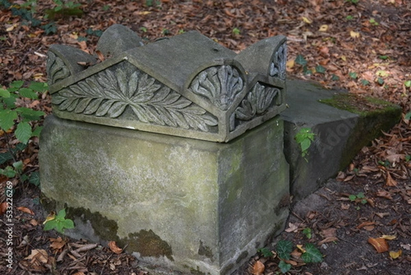 Obraz fragment nagrobka